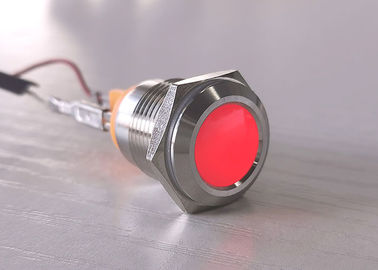 Công tắc nút nhấn LED màu xanh đỏ chống phá hoại 12mm 16mm Nhà sản xuất đèn chỉ báo LED kim loại