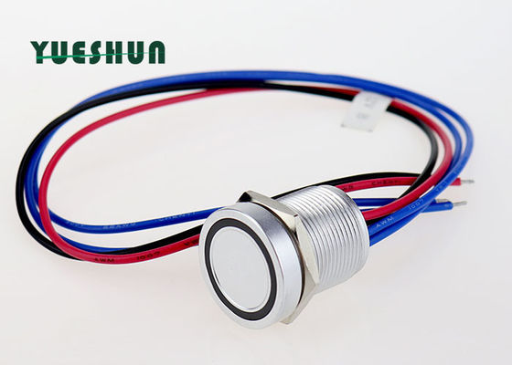 chất lượng  12V 24V LED Illuminated Piezo Touch Switch , 19mm Switch Push Button Momentary nhà máy
