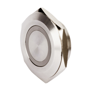 28mm Công tắc nút nhấn kim loại 4 pin Đèn Led chiếu sáng không thấm nước trong giây lát