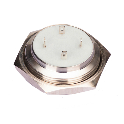 28mm Công tắc nút nhấn kim loại 4 pin Đèn Led chiếu sáng không thấm nước trong giây lát