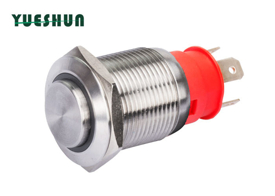 bảo vệ chống thấm nước Công tắc đèn nút nhấn 24V bằng kim loại 19mm Gắn bảng điều khiển